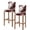 Red, variant on Marble Black Bar Stool Covers Set of 4, Abstract Gold White Brick Stone Motif Stretch Washable Bar Chair Covers with Backs, Removable Pub Counter Height Chair Cover for Kitchen Dining Room Cafe
