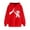 Red, variant on BYOIMUD Graphic Hoodies for Women Cute Pullover Long Sleeve Sweatshirts for Dog Lovers Hooded Fashion Loose Casual Tops