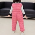thumbnail image 4 of GYRATEDREAM Toddler Kids Baby Boy Girl Lightweight Bib Overall Down Snowsuit Winter Snow Pants/2-3 Year, 4 of 9