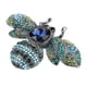 thumbnail image 2 of Broche Joyería Retro Forma De Abeja Aleación Atractivo Diamantes De Imitación Decorativos Pin Adorno Para Traje De Abrigo Azul, 2 of 10