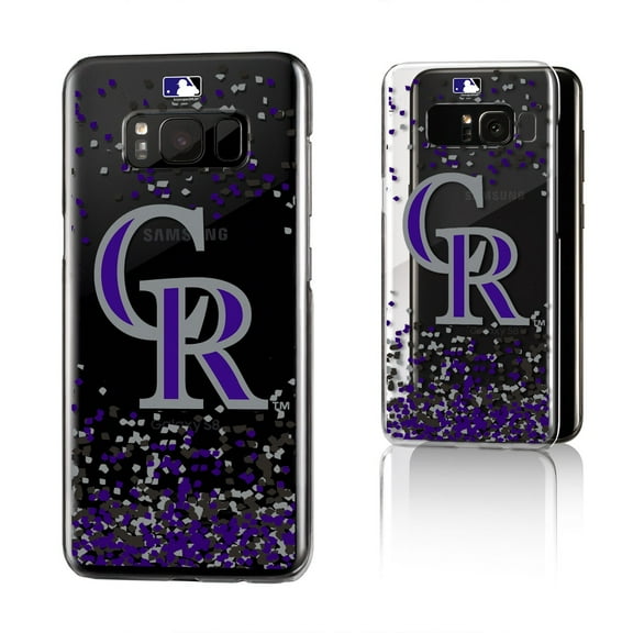 Colorado Rockies Galaxy S8 Confetti Design Clear Case