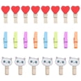 thumbnail image 3 of Masteelf 120 Pcs  Colorful Photo Sealing Clamps Home Heart Clips Photo Wall Decorations, 3 of 8