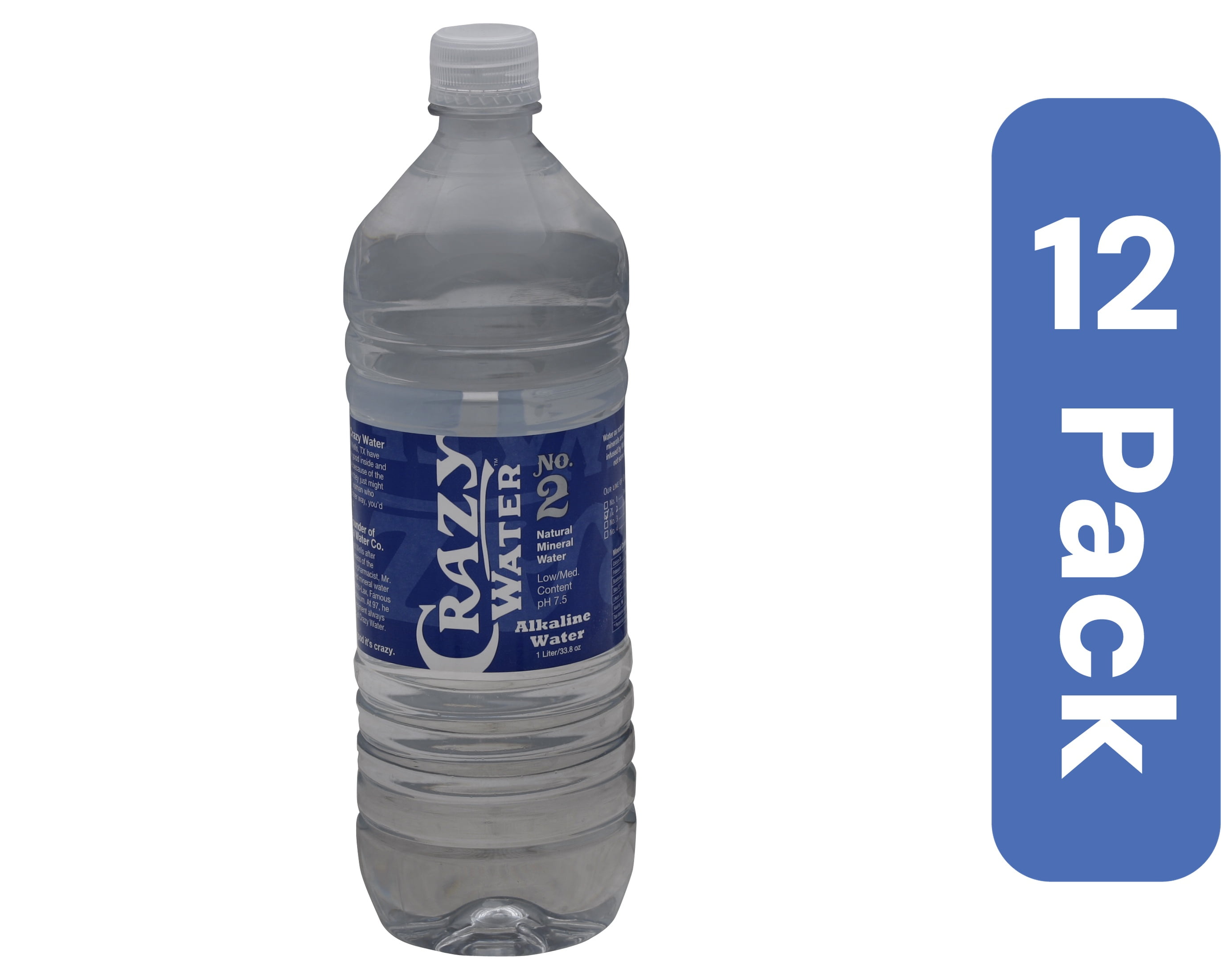Famous Alkaline Natural Mineral Water Crazy Water, Low/Med Content