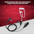 thumbnail image 3 of Walkie Talkie Earpiece 2 Pin Acoustic Tube Headset with Mic PTT for Motorola Radio, 3 of 3
