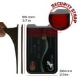 thumbnail image 2 of Gecko Travel Tech Phone Wallet - Stick On Card Holder Wallet for Cell Phones - Adhesive Card Pocket - BLACK WHITE, 2 of 5