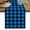Blue Black, variant on Black Red Plaid Table Runner, Vintage Rustic Buffalo Checked Gingham Washable Cotton Linen Table Runners 36 Inches Long, Dresser Scarf Runner for Nightstand/End Tables/Round Tables 13''x36''