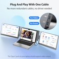 thumbnail image 3 of Extensor de pantalla para laptop KYY X90E de 15,6" FHD IPS con doble USB-C, 3 of 9