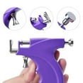 thumbnail image 3 of Reusable Ear Piercing Gun Kit Professional Body/Nose/Lip Piercing Set, Includes 6 Pairs Stud Earrings & 10 Gun Studs for Home Use (Purple), 3 of 7
