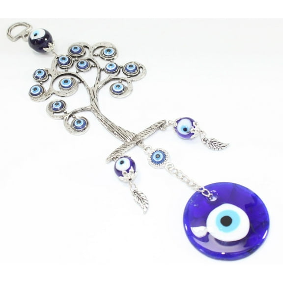 Turkish Blue Evil Eyes Elegant Life Tree Amulet Wall Hanging Decor Blessing GP9501
