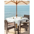 thumbnail image 3 of Outdoor Tablecloth with Umbrella Hole for Patio/Picnic/Party/Camping, Spring Green Tree Branches Waterproof Table Cloth Square Cover Washable, Farmhouse Nature Botanical (54"x 54"), 3 of 8