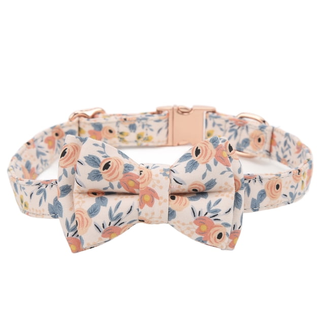 Bowtie Pet Collar, Comfortable Flexible Dog Flower Pattern Bow Tie Collar Adjustable Washable Cotton With D Buckle For Cats For Dogs ANGGREK Otros