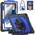 thumbnail image 1 of KOMI for Samsung Galaxy Tab A8 Case 10.5 Full Body Protective with Rotating Hand Strap/Screen Protector/Built-in Stand, Sturdy Shockproof Samsung A8 Tablet Case 2022 SM-X200/X205/X207, 1 of 5