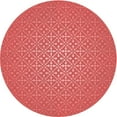 thumbnail image 1 of Ahgly Company Machine Washable Indoor Round Transitional Red Area Rugs, 8' Round, 1 of 7