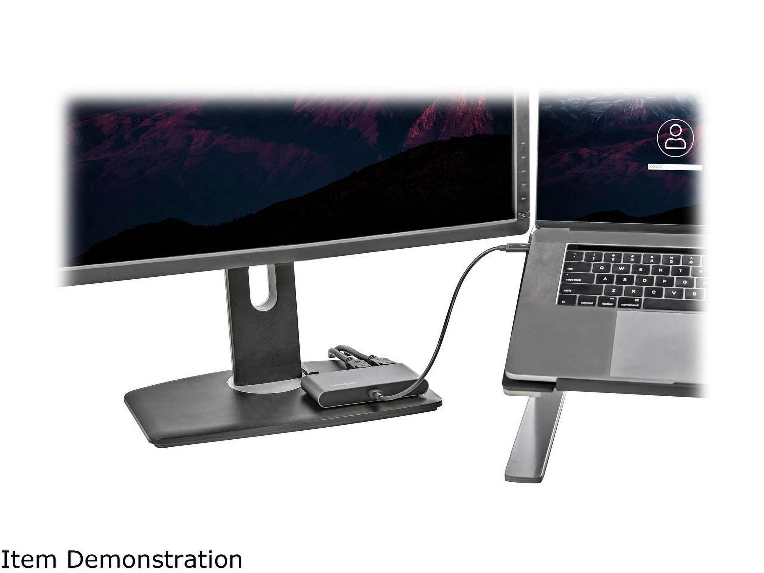 StarTech.com Dual 4K Monitor Mini Thunderbolt 3 Docking Station, Black