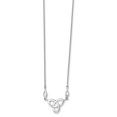 thumbnail image 2 of Sterling Silver Rhodium-plated Polished Celtic Knot 16in with 1.5in Ext Nec, 2 of 3
