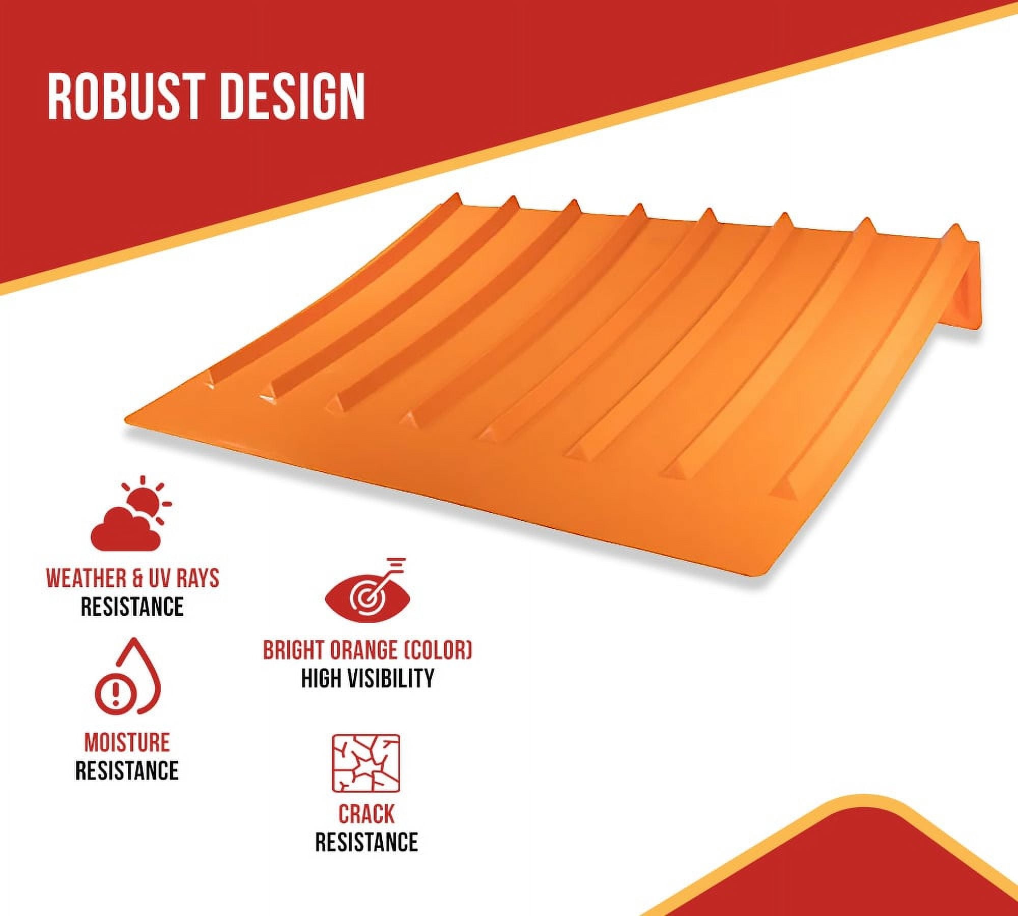 (50 Pack) 9"x48"x36" (Drop) Brick Guard V Shaped Corner Protector - Orange Edge Guard - Weather & Abrassion Resistant - Fit upto 7 straps of 4"