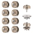 thumbnail image 1 of 10 Conjuntos de Botones de Perlas, Botones de Perlas de 11.5 mm Sin Coser, Broches Desmontables para Ropa, Abrigo, Camisa (Blanco), 1 of 7