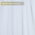 thumbnail image 6 of Zzistar White Voile Sheer Rod Pocket Window Tier Curtains, Pack of 2, 27.5x30 inch, 6 of 8