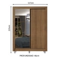 thumbnail image 3 of Ropero Closet Madesa Dallas 2 Puertas 1 Espejo y Pies MM 02, 3 of 5