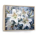 thumbnail image 2 of Designart "Blooming Lilies' Blossoms VI" Lilies Floater Framed Canvas Prints, 2 of 5