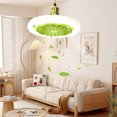 thumbnail image 2 of Mini ventilador lámpara E27 LED tornillo ventilador luz 30 W 3 velocidades para sala de estar (verde) WDOplteas Para estrenar, 2 of 3