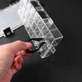 thumbnail image 1 of LOLIPPYY 1Pc Transparent PP Plastic Color Mixing Palette Nail Art Pigment Holder Storage Box, 1 of 7