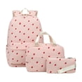 thumbnail image 2 of Dailihome Cute Teen Bookbag 3PCS Set, Kawaii Large Capacity Casual Daypack with Lunch Box and Pencil Case, Lightweight Matching Bundle for Teens, 3 PC, 2 of 9