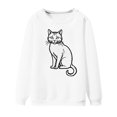 thumbnail image 4 of Weikingp Womens Pullover Sweatshirts Cotton Sweatshirts for Women Cute Clothes for Women Pullover Sweaters for Women Sweatshirts for Women White S, 4 of 4