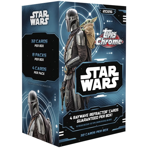26 TOPPS STAR WARS CHROME VALUE BOX