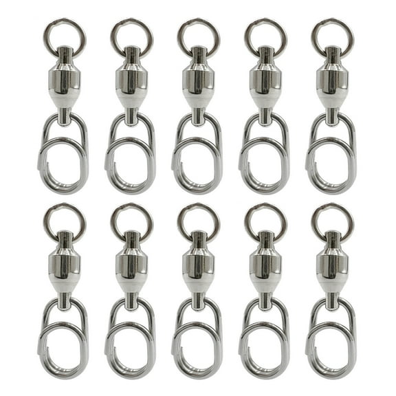 Necvior Ball Bearing Snap Fishing Barrels Swivels Baits Clip for Saltwater & Freshwater