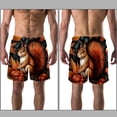 thumbnail image 3 of luoweisi Men's Beach Shorts Quick Dry Swim Trunks with Mesh Lining Squirrel S, 3 of 5