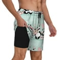 thumbnail image 3 of Fotbe Cute Panda Men’s Swim Trunks Quick Dry Swim Shorts Board Shorts with Mesh Lining-Large, 3 of 9