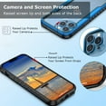 thumbnail image 2 of Compatible with iPhone 13 Pro Case, 2 in 1 Heavy Duty [Military Grade] Shockproof Drop Protection Case Compatible with iPhone 13 Pro 6.1 inch,Blue, 2 of 7