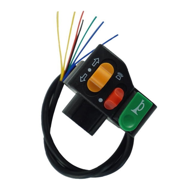 Interruptor de manillar de motocicleta 7/8 22mm faro intermitente bocina para ATV