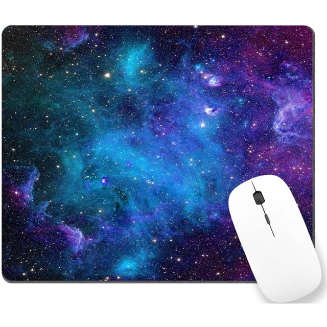 Galaxy Premium-Textured Custom Mouse Pad - Washable Lycra Cloth, Non-Slip Rubber Base, Personalized for Wireless Mouse, WMJMP2347