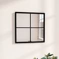 thumbnail image 1 of vidaXL Wall Mirror Black 40x40 cm Metal, 1 of 4