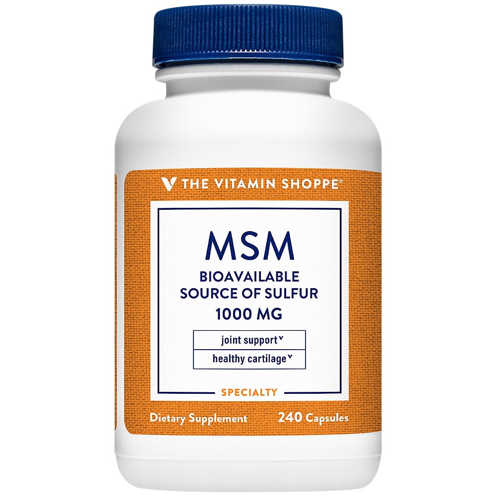 The Vitamin Shoppe MSM 1,000 (1,000MG) (Methylsulfonylmethane), Supports Joint Health Function