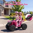 thumbnail image 7 of WOWEHICLE 24V 4WD Kids Ride On ATV, 800W Electric 4-Wheeler with 2 Seats, Max 5 MPH, Ages 3-8, Pink, 7 of 7