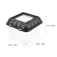 thumbnail image 2 of unbranded Caja De Cría Para Reptiles Transparente Con Ventilación Y Duradero En Color Negro, 2 of 6