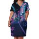 thumbnail image 3 of Tokyo-vestido de neón de las maravillas para mujer traje holgado con bolsillo verano, 3 of 7