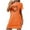 Orange, variant on MuZeFu Nightgowns for Women Plus Size Clearance Sale Women's Oversized Short Nightgown Fashion Chest Print Short Sleeve Nightdress