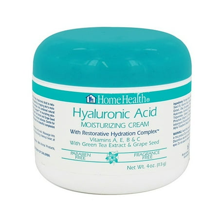 Home Health Hyaluronique Crème Hydratante acide avec Complexe Hydratation réparatrice - 4 Oz