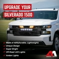 thumbnail image 3 of AMERICAN MODIFIED Grille w/LED for 19-21 Chevy Silverado 1500, Glossy Black, 3 of 8