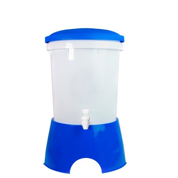 Purificador de Agua Ecofiltro Dispensador 20L Color Azul Obscuro Ecológico con Carbón Activado