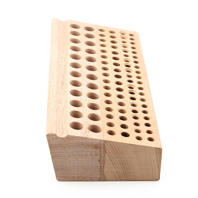 Estante de Madera para Herramientas de Artesanía en Cuero Bling Bling 98 Agujeros Multifuncional