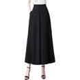 thumbnail image 2 of Pantalones anchos para mujer con bolsillos, elásticos, informales, para primavera y verano SG, 2 of 9
