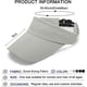 thumbnail image 2 of Visera Hombre Mujer - Golf Tenis Visera Deportiva Ajustable Parasol Muy Delgada Secado Rápido Visera Gorra Unisex, Gris, 2 of 5