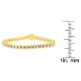 thumbnail image 5 of 10K Yellow Gold 4 ct. TDW Round Cut Champagne Diamond Bracelet (I2-I3), 5 of 5
