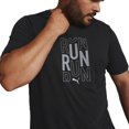 thumbnail image 3 of Playera Puma Run Logo SS Tee para Hombre 522423-01 negro S, 3 of 3