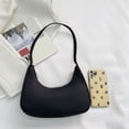 thumbnail image 3 of Bolso Tote Nylon Color Sólido para Mujer Bolso Con Asa Superior Con Media (negro), 3 of 9